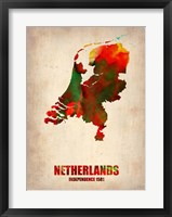 Netherlands Watercolor Map Fine Art Print