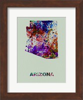 Arizona Color Splatter Map Fine Art Print