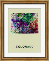 Colorado Color Splatter Map Fine Art Print
