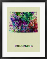 Colorado Color Splatter Map Fine Art Print