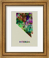 Nevada Color Splatter Map Fine Art Print