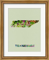 Tennessee Color Splatter Map Fine Art Print