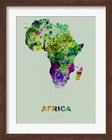 Africa Color Splatter Map Fine Art Print