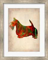 Scottish Terrier Watercolor 2 Fine Art Print