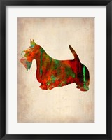 Scottish Terrier Watercolor 2 Fine Art Print