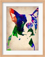 Boston Terrier Watercolor Fine Art Print
