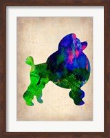 French Poodle Watercolor Fine Art Print