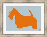 Scottish Terrier Orange Fine Art Print