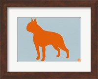 Boston Terrier Orange Fine Art Print