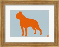 Boston Terrier Orange Fine Art Print