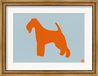 Fox Terrier Orange Fine Art Print