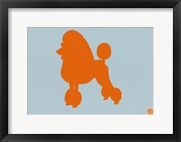 French Poodle Orange Fine Art Print