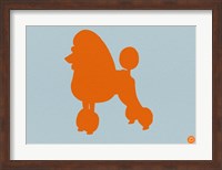 French Poodle Orange Fine Art Print
