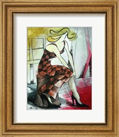 Checkered Woman Fine Art Print