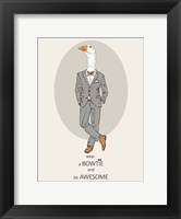 Goose in Pin Suit Fine Art Print