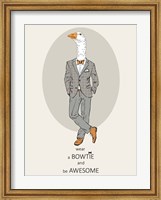 Goose in Pin Suit Fine Art Print