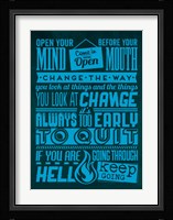 Action Set Blue Fine Art Print