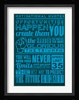 Opportunities Set Blue Fine Art Print