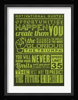 Opportunities Set Yellow Fine Art Print