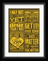 Achievement Set Yellow Fine Art Print