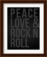 Peace Love and Rock N Roll Fine Art Print