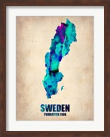 Sweden Watercolor Fine Art Print