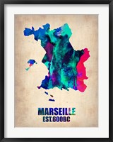 Marseille Watercolor Fine Art Print