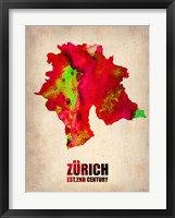 Zurich Watercolor Fine Art Print