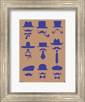 Hats and Mustaches 2 Fine Art Print