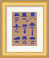 Hats and Mustaches 2 Fine Art Print