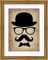 Hat Glasses and Mustache 1 Fine Art Print