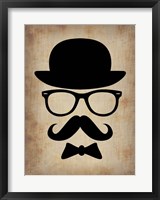 Hat Glasses and Mustache 1 Fine Art Print