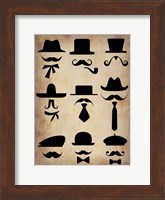 Hats Glasses and Mustaches Fine Art Print