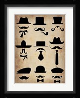 Hats Glasses and Mustaches Fine Art Print