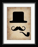 Hat Glasses and Mustache 4 Fine Art Print