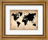 Vintage World Map Fine Art Print
