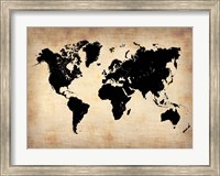 Vintage World Map Fine Art Print