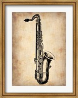 Vintage Saxophone Fine Art Print