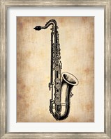 Vintage Saxophone Fine Art Print
