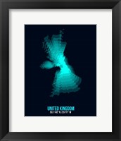 United Kingdom Radiant Map 2 Fine Art Print