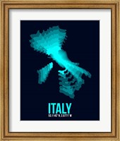 Italy Radiant Map 1 Fine Art Print