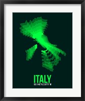 Italy Radiant Map 2 Fine Art Print