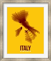 Italy Radiant Map 3 Fine Art Print