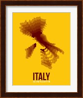 Italy Radiant Map 3 Fine Art Print