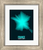 France Radiant Map 2 Fine Art Print