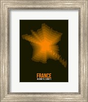 France Radiant Map 3 Fine Art Print