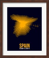 Spain Radiant Map 2 Fine Art Print