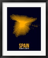 Spain Radiant Map 2 Fine Art Print