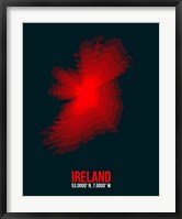 Ireland Radiant Map 1 Fine Art Print