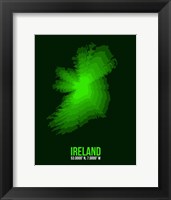 Ireland Radiant Map 2 Fine Art Print